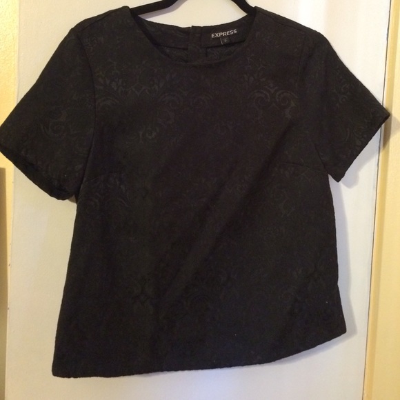 Black textured top