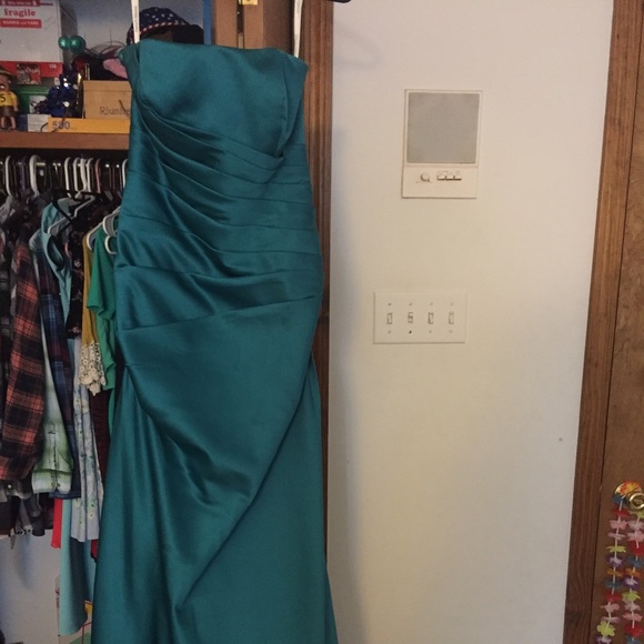 Teal formal dress - Picture 4 of 4