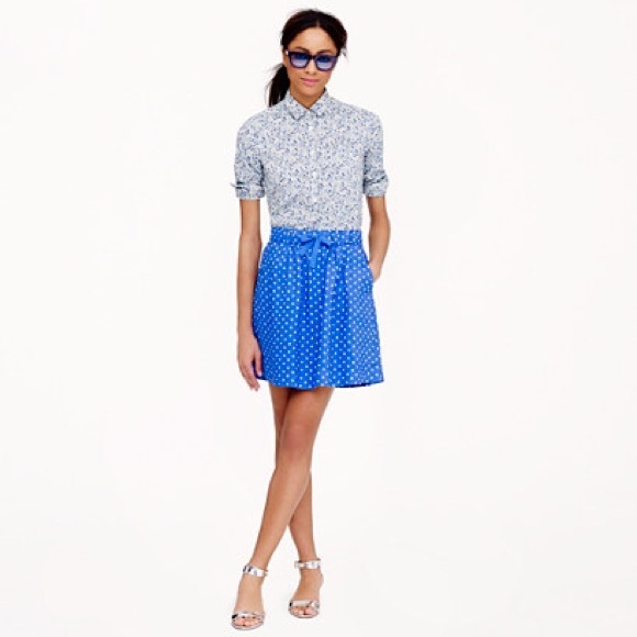 Jcrew Boardwalk Linen Skirt