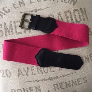 Elastic & Leather Belt