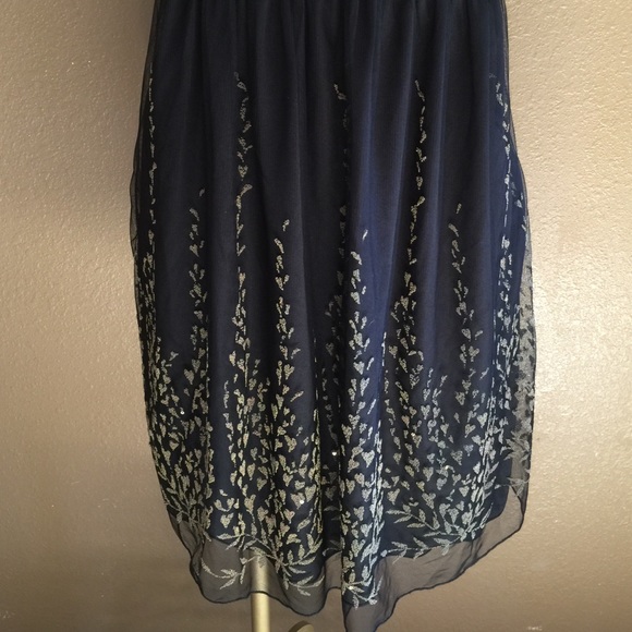 Black & Gold Beaded Sweetheart Dress - Picture 3 of 5