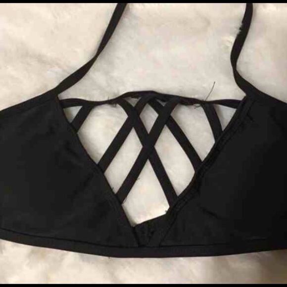 Strappy black caged bikini set ~cheeky bottoms~ - Picture 4 of 4