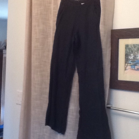 CABI black linen pants
