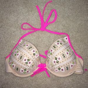 Victoria's Secret bling padded bikini top 34B