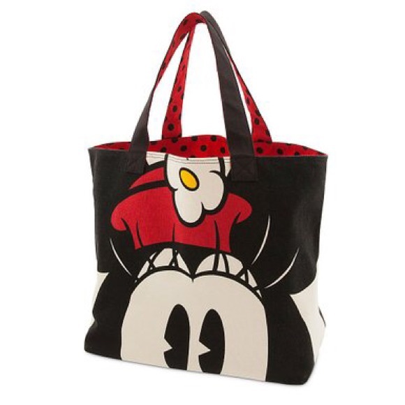 Disney store Mickey and Minnie 18" Canvas Tote