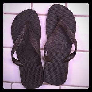 Regular strap brown Havaianas