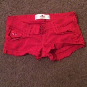 Hollister Red Jean Shorts