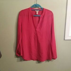 Pink Banana Republic blouse