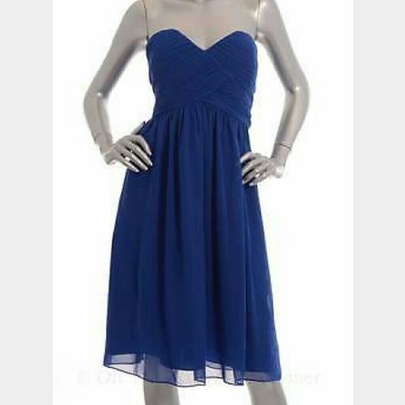 Strapless royal blue Calvin Klein dress NWOT