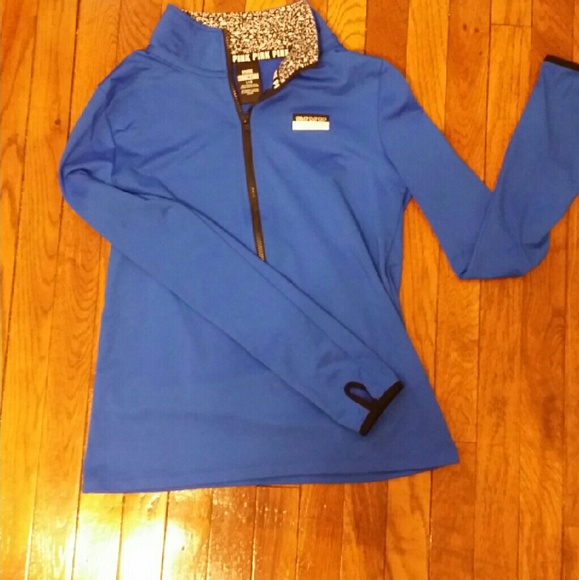 PINK royal blue quarter zip