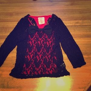 See through long sleeve shirt!