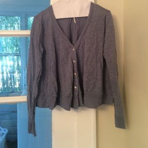 Free people blue cardigan size small