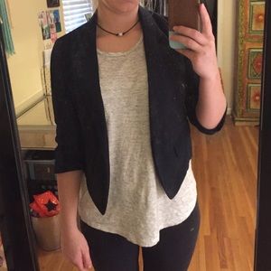 Silence and noise cropped blazer