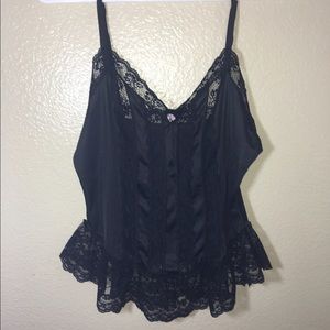 Vintage 90s Gothic Lace Top