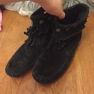 Minnetonka Fringe Boots