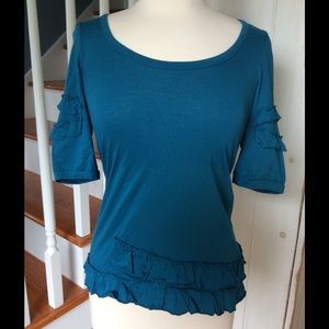 Teal Juicy Top
