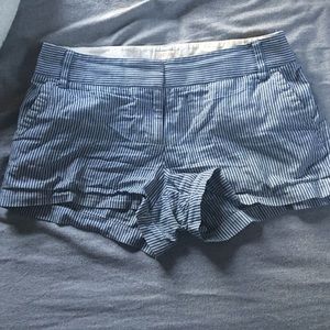 Blue and White striped J.Crew shorts