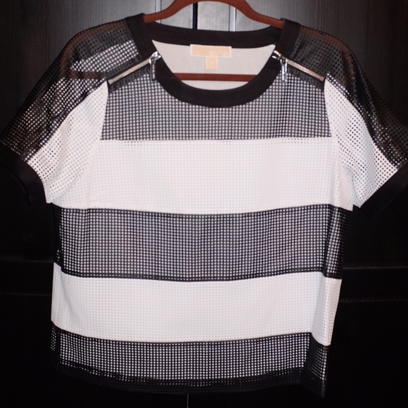 Perforated leather top