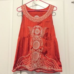 Embroidered tank Embroidered tank