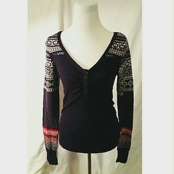 FREE PEOPLE CABIN FEVER THERMAL - NAVY