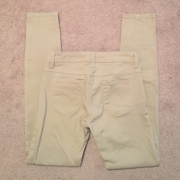 Tan skinny jeans