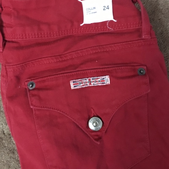 Red hudsons skinny jeans