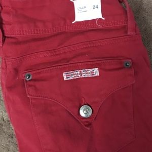 Red hudsons skinny jeans