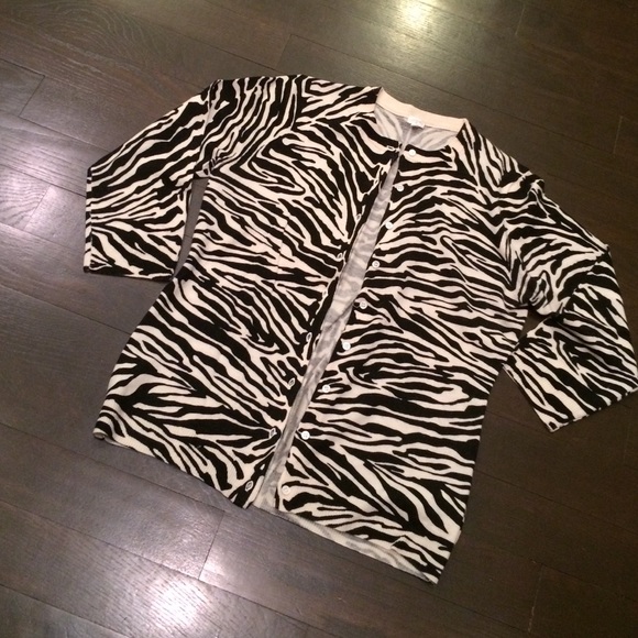J. Crew Sweaters - Merino wool animal print cardigan j crew