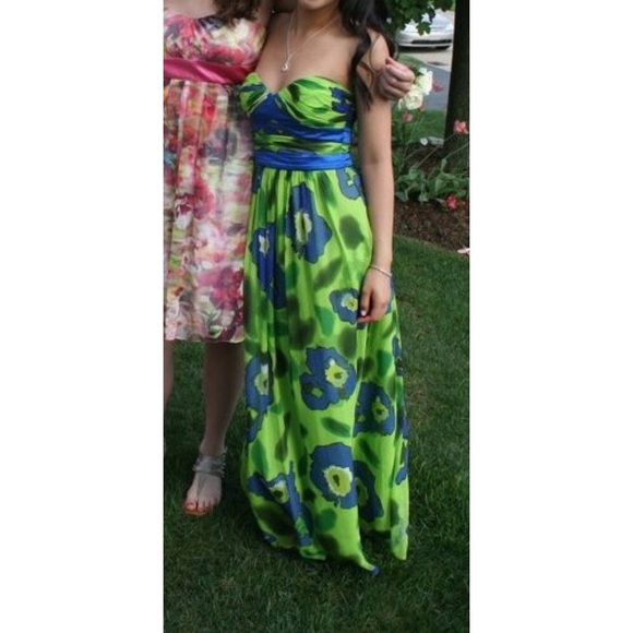 Green Blue Lily Gown