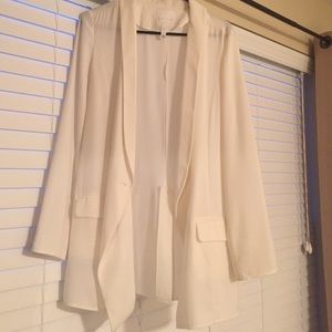 White boyfriend blazer