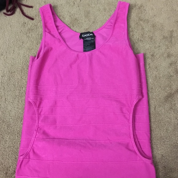 Pink Bebe bodycon dress