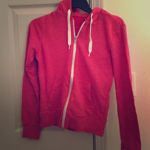 H&M pink zip up hoodie