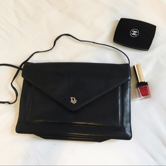 VINTAGE - RARE DIOR LEATHER CLUTCH