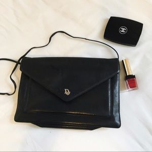 VINTAGE - RARE DIOR LEATHER CLUTCH
