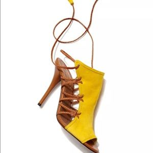 AQUAZZURA Sahara Suede SANDALS Sz9 w/Box & Receipt