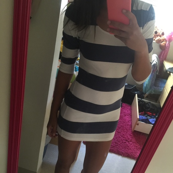 Body con mini striped dress