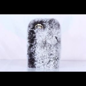 Grey Furry IPhone Case