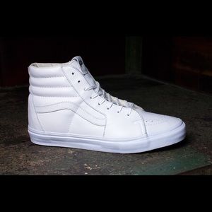 Women's All-White High Top Vans
