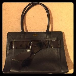 Black Kate Spade Shoulder Bag with Bow Detail