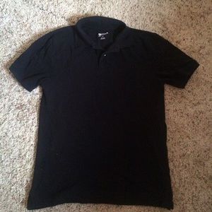 Black collar shirt