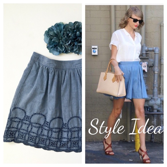 GAP Dresses & Skirts - Chambray Short Cotton Skirt