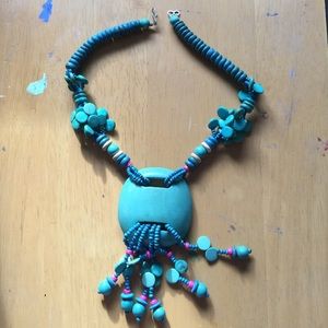 Vintage wood necklace