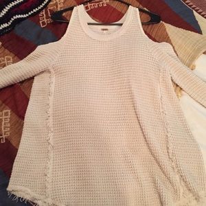Free People Open Shoulder Sweater