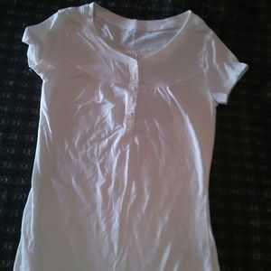 T -shirt with buttons.