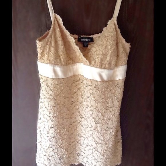 BEBE STRAPPY DRESS TANK