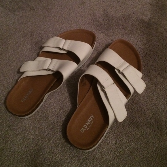 White sandals