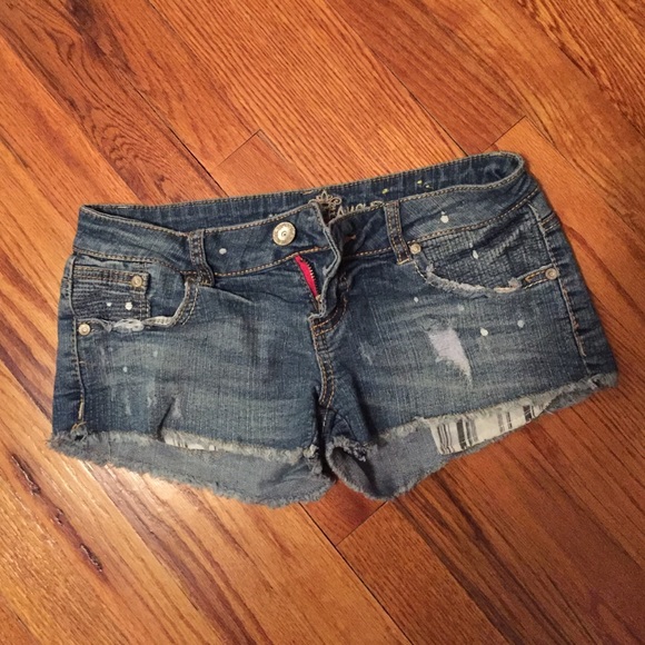 Denim shorts