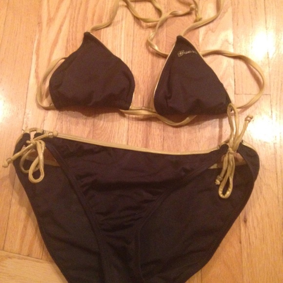 Black and gold Guess bikini