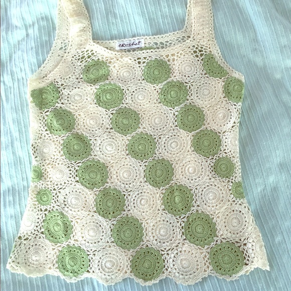 Hand Crochet Tank - Picture 1 of 4