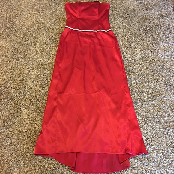 Strapless Red Dress